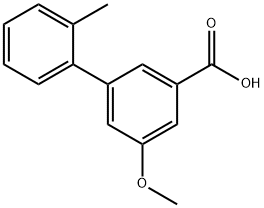 5-Methoxy-3-(2-Methylphenyl)benzoic acid Struktur