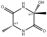 2,5-Piperazinedione,3-hydroxy-3,6-dimethyl-,cis-(9CI) Struktur