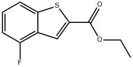 ethyl 4-fluorobenzo[b]thiophene-2-carboxylate Struktur