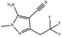 5-aMino-1-Methyl-3-(2,2,2-trifluoroethyl)-1H-
pyrazole-4-carbonitrile Struktur