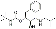 (2S,3R)-3-hydroxy-4-(isobutylamino)-1-phenylbutan-2-yl tert-butylcarbamate Struktur