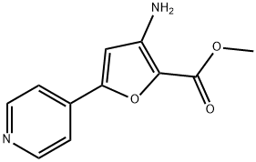 2-Furancarboxylic acid, 3-aMino-5-(4-pyridinyl)-, Methyl ester Struktur