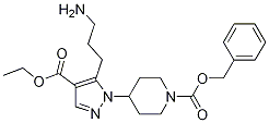 benzyl 4-[5-(3-aMinopropyl)-4-(ethoxycarbonyl)-1H-
pyrazol-1-yl]piperidine-1-carboxylate Struktur