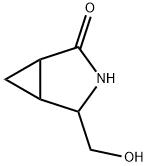 3-Azabicyclo[3.1.0]hexan-2-one, 4-(hydroxymethyl)- Struktur