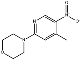 4-{5-nitro-4-methyl-2-pyridinyl}morpholine Struktur