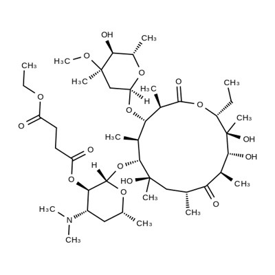 Erythromycin ethylsuccinate  Struktur