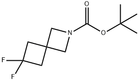 2-Azaspiro[3.3]heptane-2-carboxylic acid, 6,6-difluoro-, 1,1-dimethylethyl ester Struktur