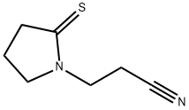 1-Pyrrolidinepropanenitrile,  2-thioxo- Struktur