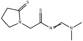 1-Pyrrolidineethanethioamide,  N-[(dimethylamino)methylene]-2-thioxo-  (9CI) Struktur