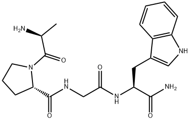 alanyl-prolyl-glycyl-tryptophanamide Struktur