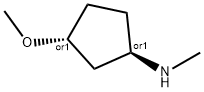 (1S,3S)-3-Methoxy-N-Methylcyclopentan-1-aMine Struktur