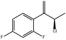 1-((R)-2-CHLORO-1-METHYLENE-PROPYL)-2,4-DIFLUORO-BENZENE Struktur