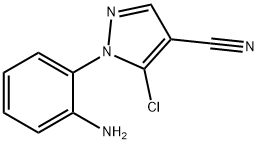 1-(2-aminophenyl)-5-chloro-1H-pyrazole-4-carbonitrile Struktur