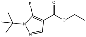 ethyl 1-tert-butyl-5-fluoro-1H-pyrazole-4-carboxylate Struktur