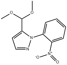 5-(diMethoxyMethyl)-1-(2-nitrophenyl)-1H-pyrazole Struktur