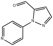 1-(pyridin-4-yl)-1H-pyrazole-5-carbaldehyde Struktur