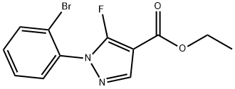 ethyl 1-(2-bromophenyl)-5-fluoro-1H-pyrazole-4-carboxylate Struktur