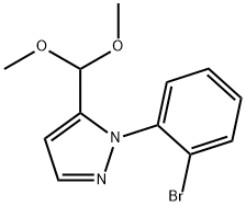 1-(2-broMophenyl)-5-(diMethoxyMethyl)-1H-pyrazole Struktur