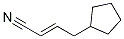 4-cyclopentylbut-2-enenitrile Struktur