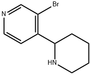 3-broMo-4-(piperidin-2-yl)pyridine Struktur