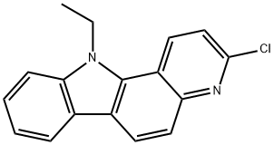 11H-Pyrido(3,2-a)carbazole, 3-chloro-11-ethyl- Struktur