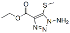 1H-1,2,3-Triazole-4-carboxylicacid,1-amino-5-(methylthio)-,ethylester(9CI) Struktur