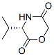 2,5-Morpholinedione,3-(1-methylethyl)-,(3S)-(9CI) Struktur