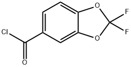 2,2-Difluoro-1,3-benzodioxole-5-carbonyl chloride Struktur