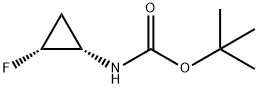 Carbamic acid, (2-fluorocyclopropyl)-, 1,1-dimethylethyl ester, (1S-cis)- (9CI) Struktur