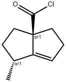 3a(1H)-Pentalenecarbonyl chloride, 2,3,4,5-tetrahydro-1-methyl-, trans- (9CI) Struktur