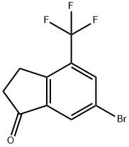 6-Bromo-4-trifluoromethyl-indan-1-one Struktur