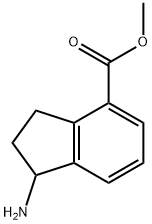 METHYL 1-AMINO-2,3-DIHYDRO-1H-INDENE-4-CARBOXYLATE Struktur