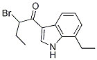 1-Butanone, 2-broMo-1-(7-ethyl-1H-indol-3-yl)- Struktur