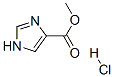 1H-Imidazole-4-carboxylic acid, methyl ester, monohydrochloride (9CI) Struktur