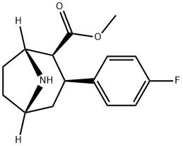 2-carbomethoxy-3-(4-fluorophenyl)nortropane Structure