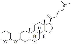 3-tetrahydropyranyloxycholesta-20(21),24-diene Struktur