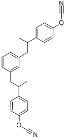 4,4'-[1,3-Phenylenebis(1-methyl-ethylidene)]bisphenyl cyanate Struktur