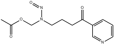 4-(Acetoxymethyl)nitrosamino]-1-(3-pyridyl)-1-butanone Struktur