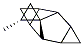 Spiro[cyclopropane-1,9-tetracyclo[3.3.1.02,4.06,8]nonane], 2-methyl-, (1-alpha-,2-alpha-,4-alpha-,5-alpha-,6-alpha-,8-alpha-)- (9CI) Struktur