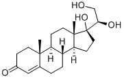 4-Pregnene-17,20beta,21-triol-3-one Struktur