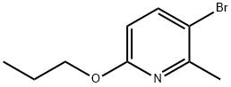 3-Bromo-2-methyl-6-propoxypyridine Struktur