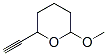 2H-Pyran, 2-ethynyltetrahydro-6-methoxy- (9CI) Struktur