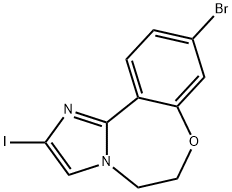 IMidazo[1,2-d][1,4]benzoxazepine,9-broMo-5,6-dihydro-2-iodo- Struktur