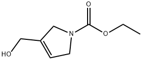 1H-Pyrrole-1-carboxylic  acid,  2,5-dihydro-3-(hydroxymethyl)-,  ethyl  ester Struktur