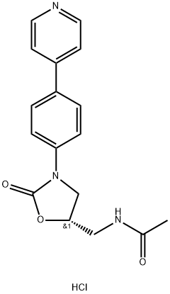 AcetaMide, N-[[(5S)-2-oxo-3-[4-(4-pyridinyl)phenyl]-5-oxazolidinyl]Methyl]-, Monohydrochloride (9CI) Struktur