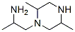 1-Piperazineethanamine,-alpha-,2,5-trimethyl-(9CI) Struktur