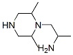 1-Piperazineethanamine,-alpha-,2,6-trimethyl-(9CI) Struktur