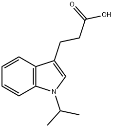 3-(1-Isopropyl-1H-indol-3-yl)propanoic acid Struktur