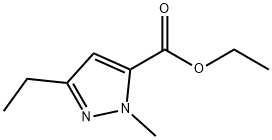 3-ETHYL-1-METHYL-1H-PYRAZOLE-5-CARBOXYLIC ACID ETHYL ESTER Struktur