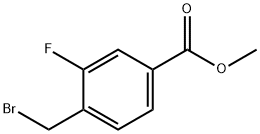 4-BROMOMETHYL-3-FLUOROBENZOIC ACID METHYL ESTER Structure